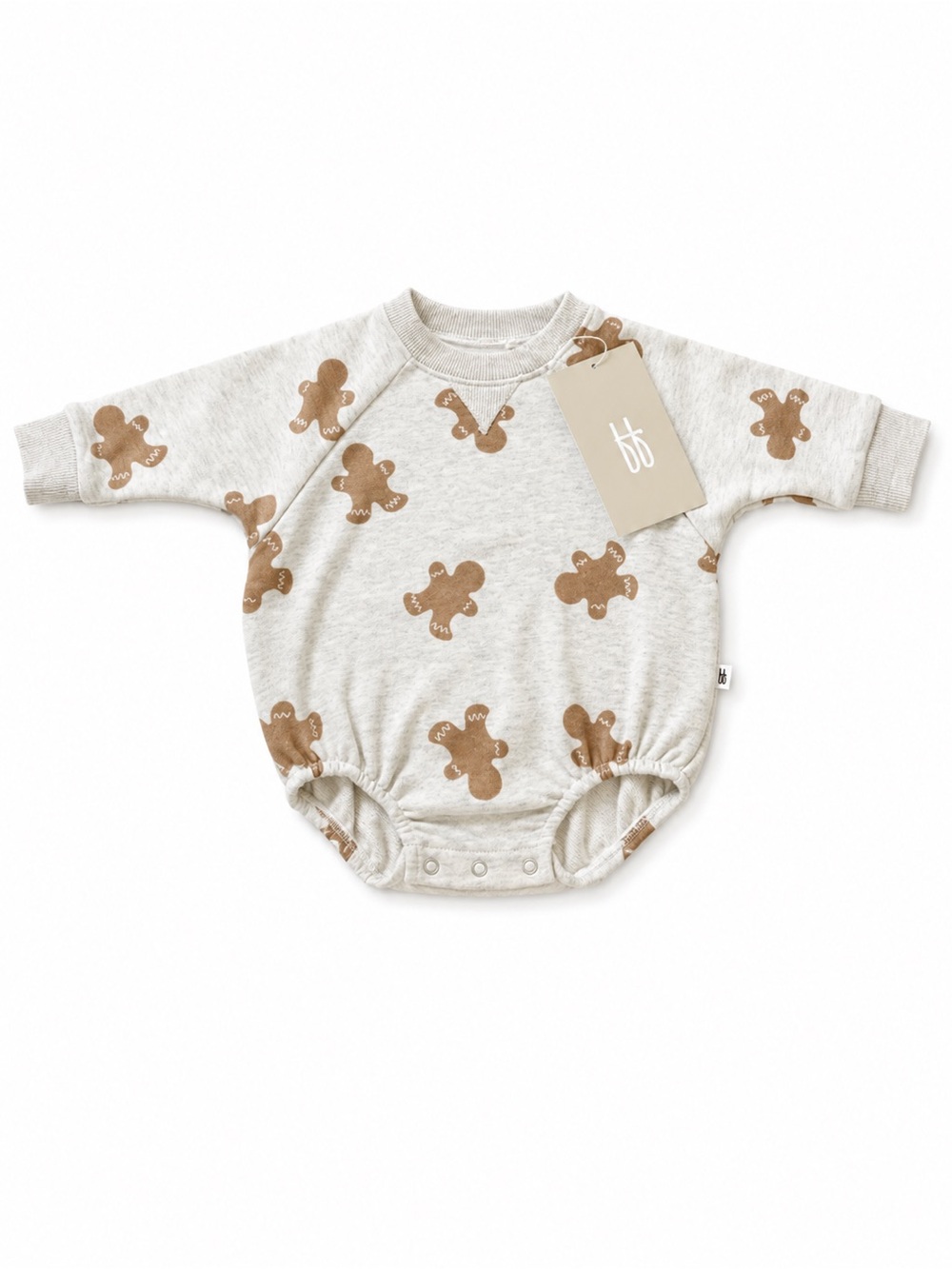 Sweatshirt Romper | Gingerbread 2.0 - Picture 2 of 2